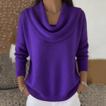 Vivian - Draped Crew Neck Sweater — view 6