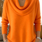 Vivian - Draped Crew Neck Sweater — view 7
