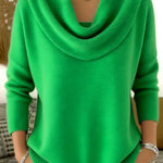 Vivian - Draped Crew Neck Sweater — view 9