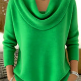 Vivian - Draped Crew Neck Sweater — view 9