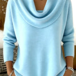 Vivian - Draped Crew Neck Sweater — view 10