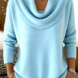 Vivian - Draped Crew Neck Sweater — view 10