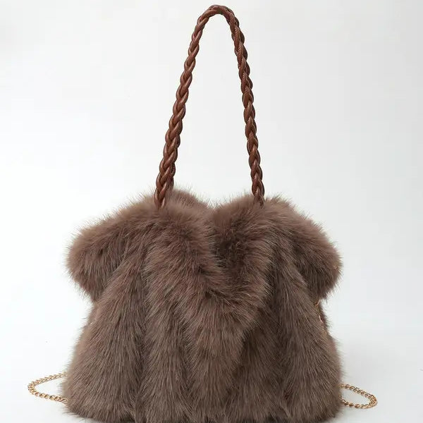 Wendy - Women's Plush Velvet Shoulder Bag — view 2