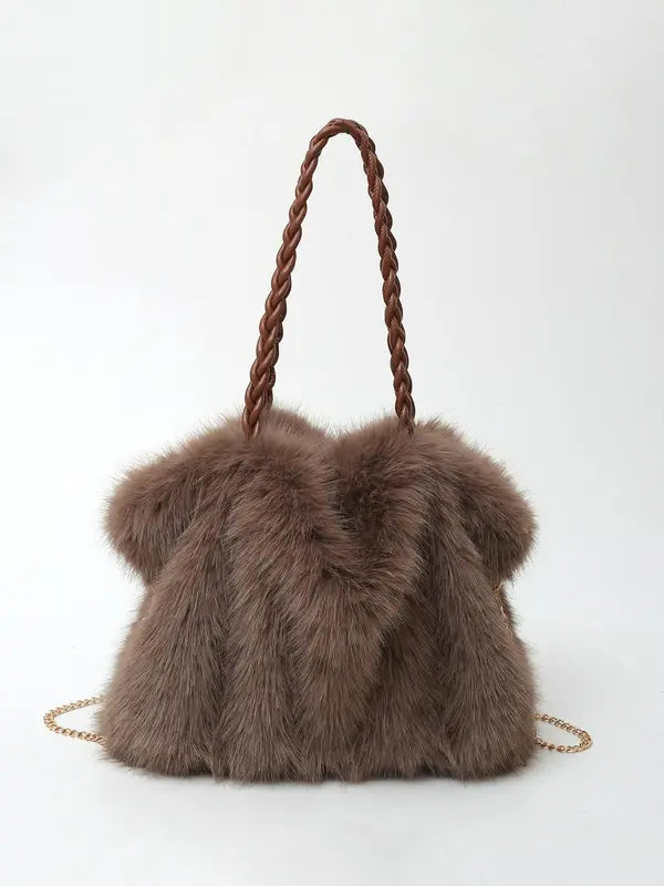 Wendy - Women's Plush Velvet Shoulder Bag — view 2