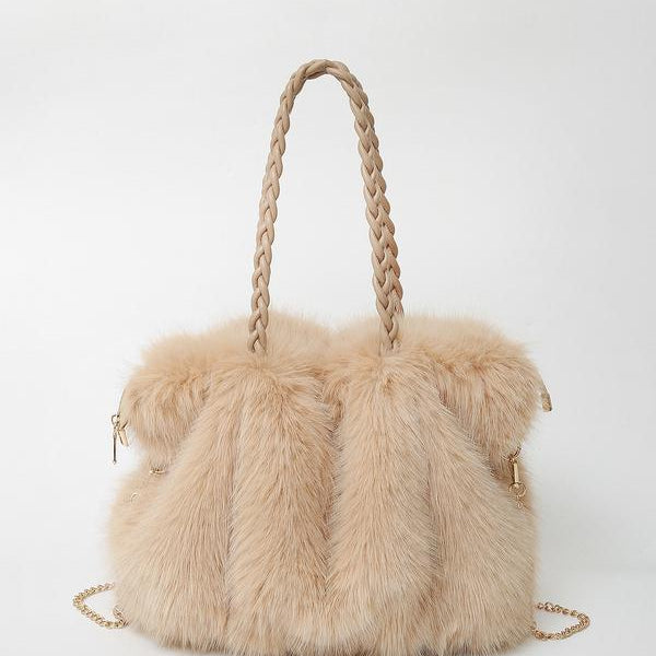 Wendy - Women's Plush Velvet Shoulder Bag — view 3