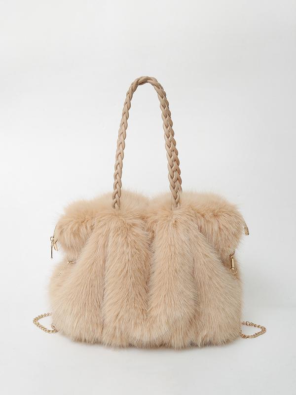 Wendy - Women's Plush Velvet Shoulder Bag — view 3
