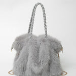 Wendy - Women's Plush Velvet Shoulder Bag — view 4
