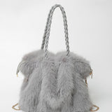 Wendy - Women's Plush Velvet Shoulder Bag — view 4
