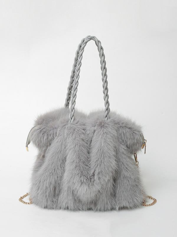 Wendy - Women's Plush Velvet Shoulder Bag — view 4