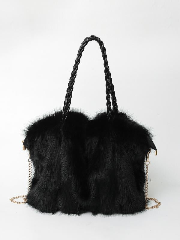 Wendy - Women's Plush Velvet Shoulder Bag — view 5