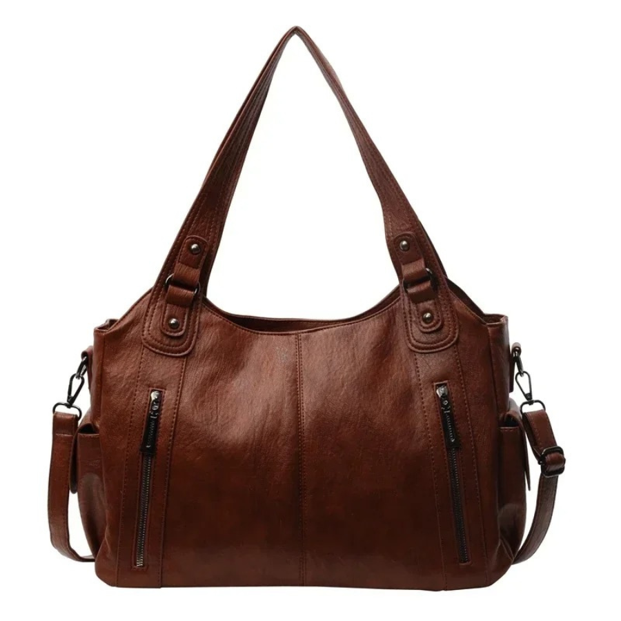 Willow - Double zip large capacity shoulder bag — view 1