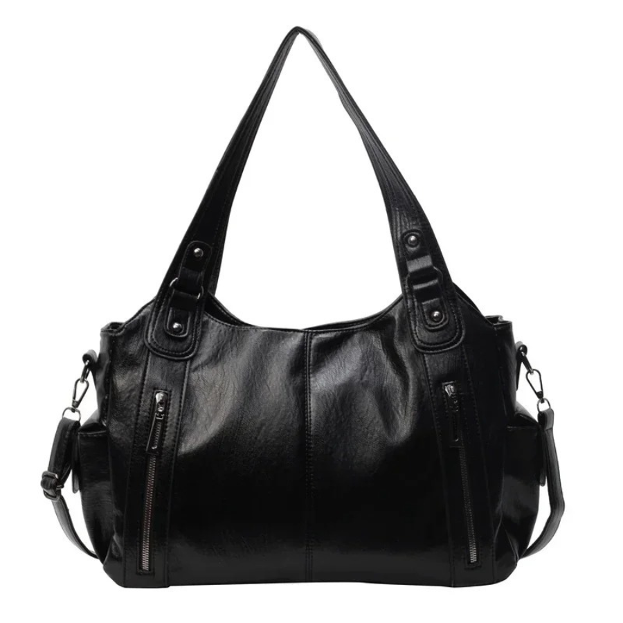 Willow - Double zip large capacity shoulder bag — view 2