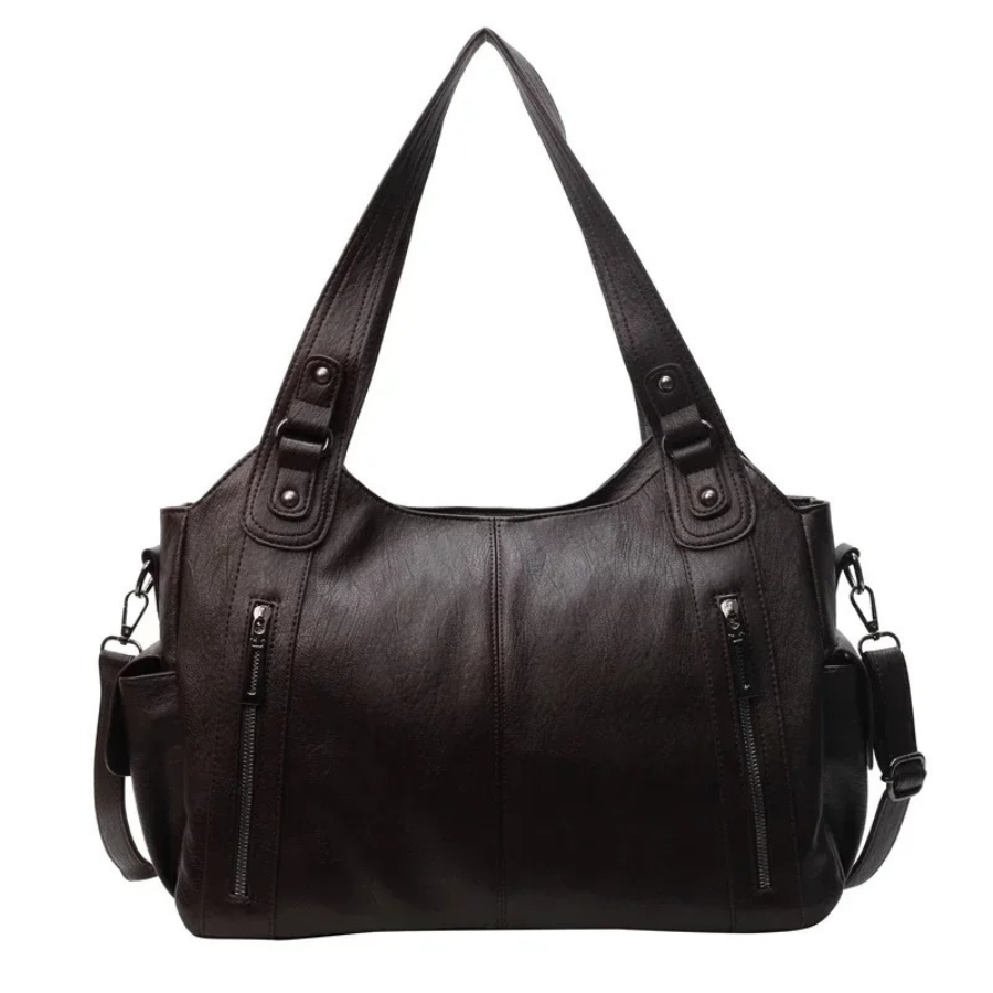 Willow - Double zip large capacity shoulder bag — view 3