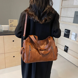 Willow - Double zip large capacity shoulder bag — view 7