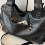Willow - Double zip large capacity shoulder bag — view 10
