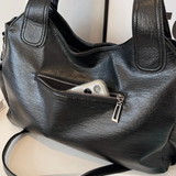 Willow - Double zip large capacity shoulder bag — view 10