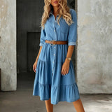 Willow - casual chic denim dress — view 1