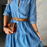 Willow - casual chic denim dress — view 3