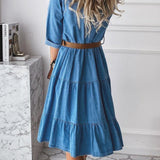 Willow - casual chic denim dress — view 4