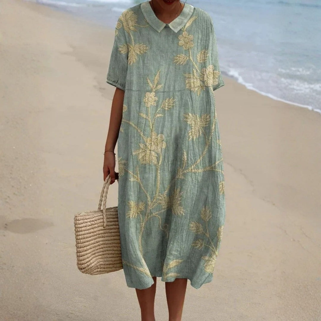 Willow - floral dress with a charming peter pan collar — view 1