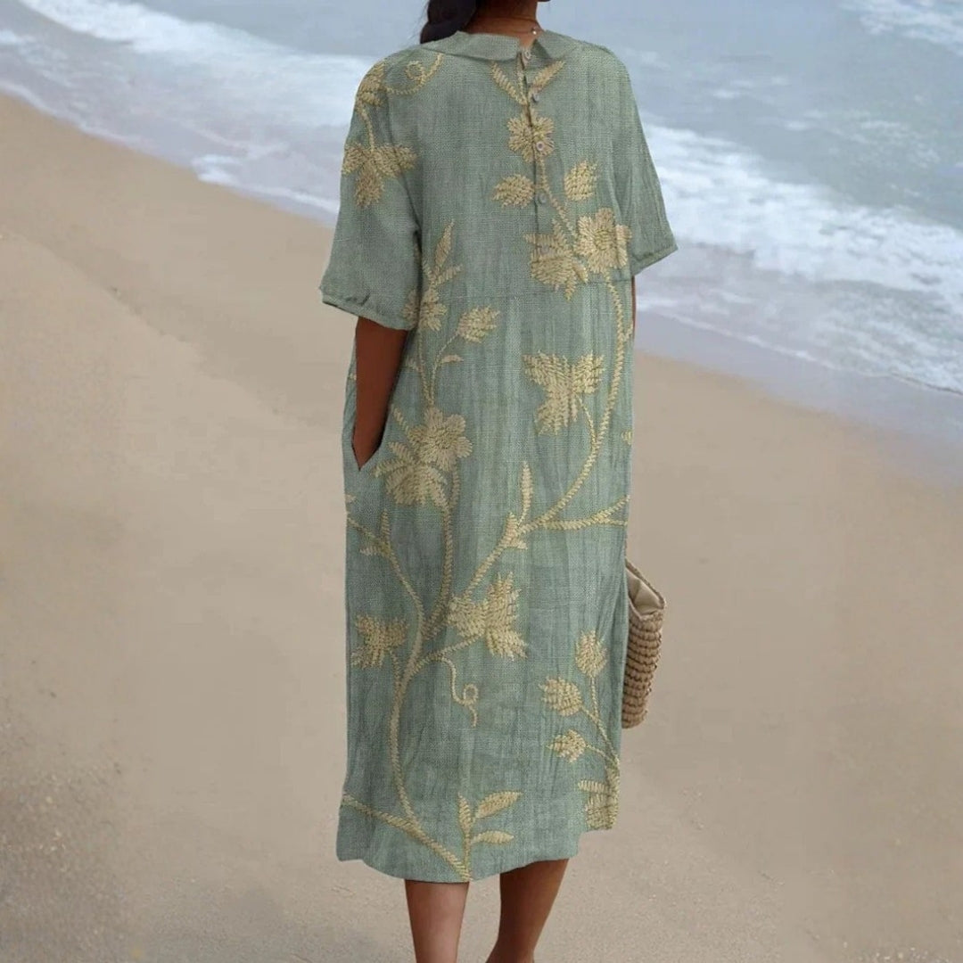 Willow - floral dress with a charming peter pan collar — view 2