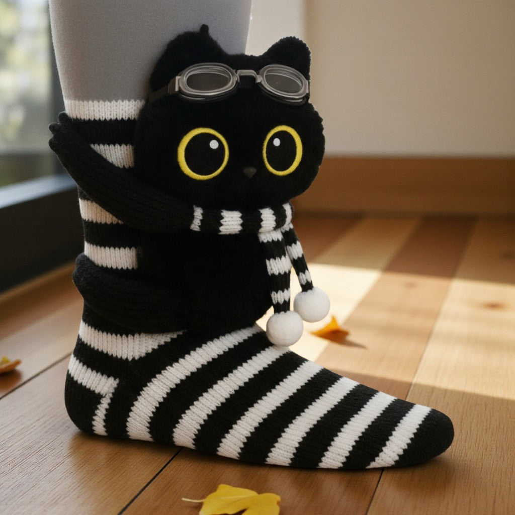 Zoe - Animal print socks — view 1