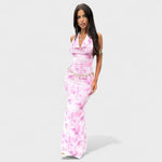 Zoe - Pink floral dress — view 1