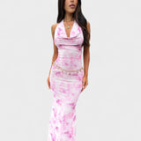 Zoe - Pink floral dress — view 2