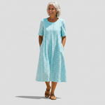 Zoe - Navy Midi Dress — view 4