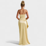Zoey - Asymmetric Satin Dress — view 7